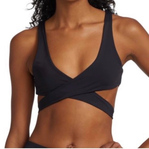 NWT Good American Bikini Versatile Black Top - Picture 2 of 9